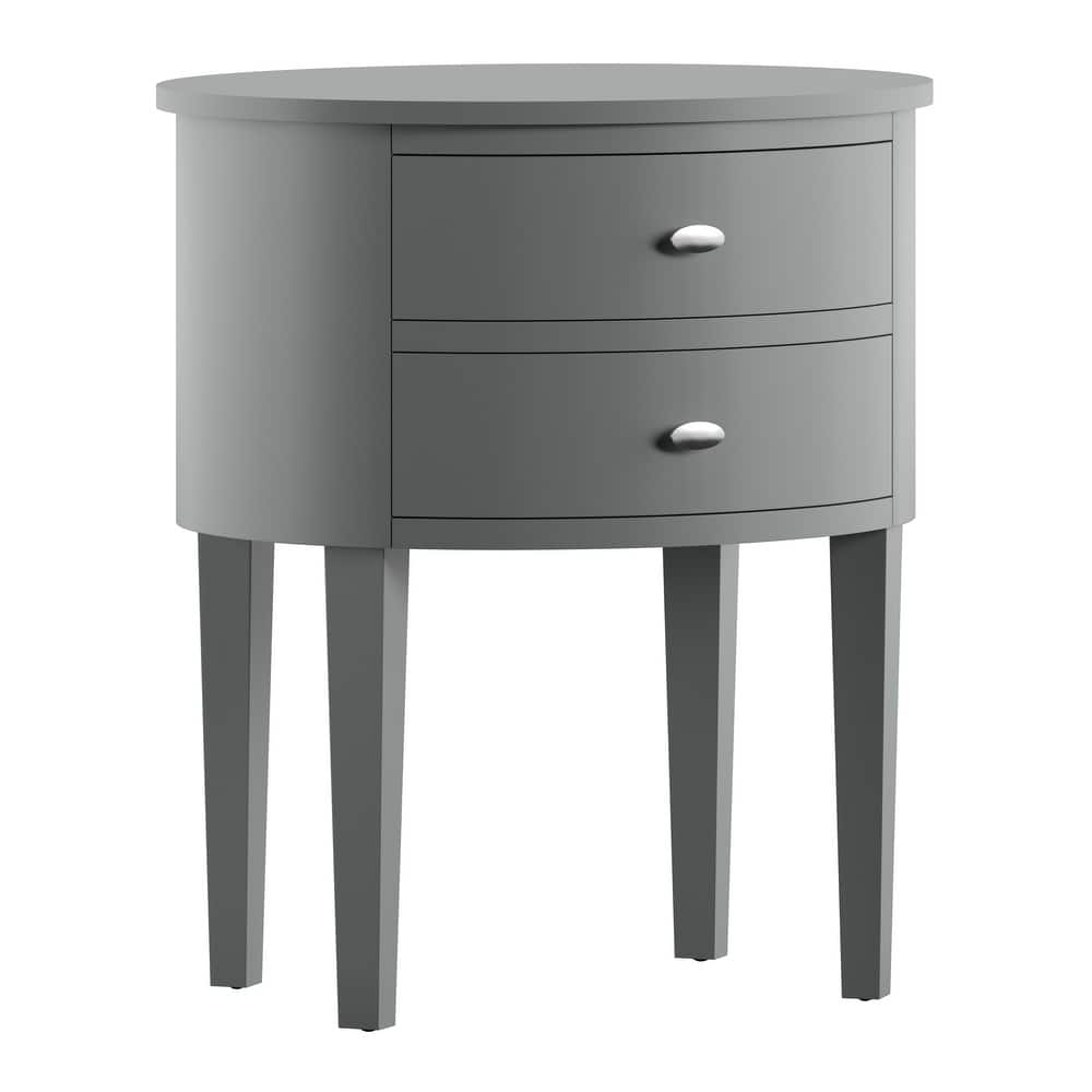 Aldine 2-drawer Oval Accent Table by iNSPIRE Q Bold