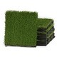 preview thumbnail 1 of 5, Cortesi Home Artificial Grass Turf Tile Interlocking, Self Drain (Set of 9)