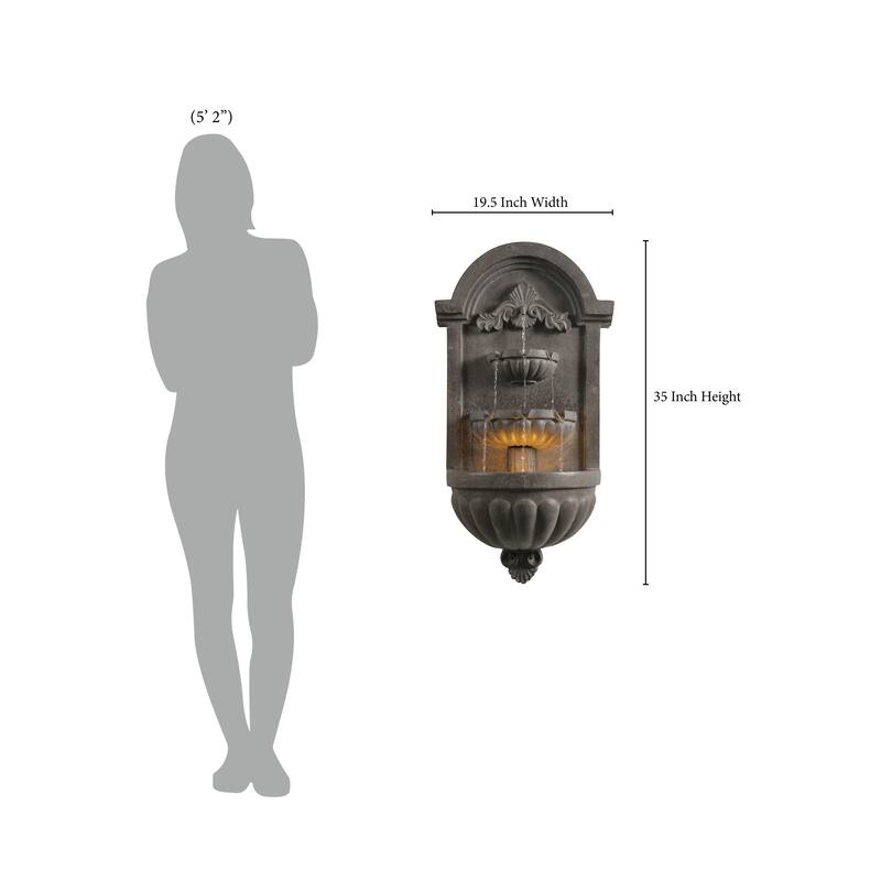 Kenroy Home San Pablo Wall Fountain - Plum Bronze