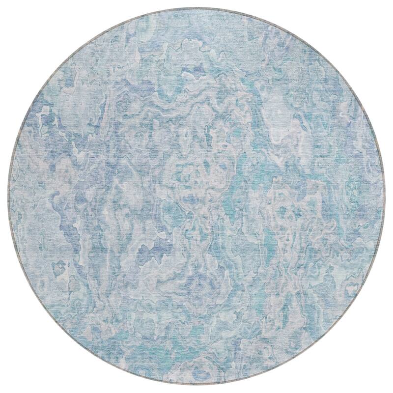 Machine Washable Indoor/ Outdoor Chantille Abstract Modern Rug