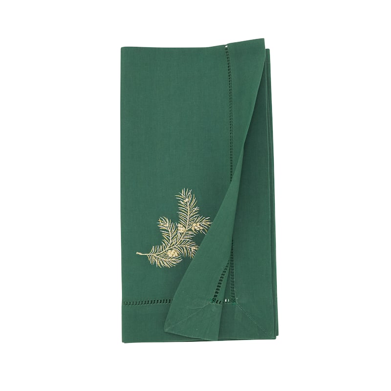 Embr'D Pine Needle Hemstitch Napkin (Set of 6) - 20"x20"