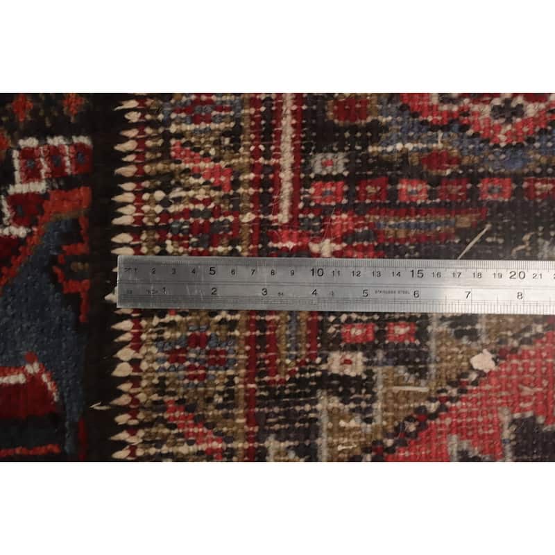 Hand Knotted Oriental 100% Wool Carpet Traditional Medallion Red Heriz Area Rug - 13' 0'' X 10' 0''