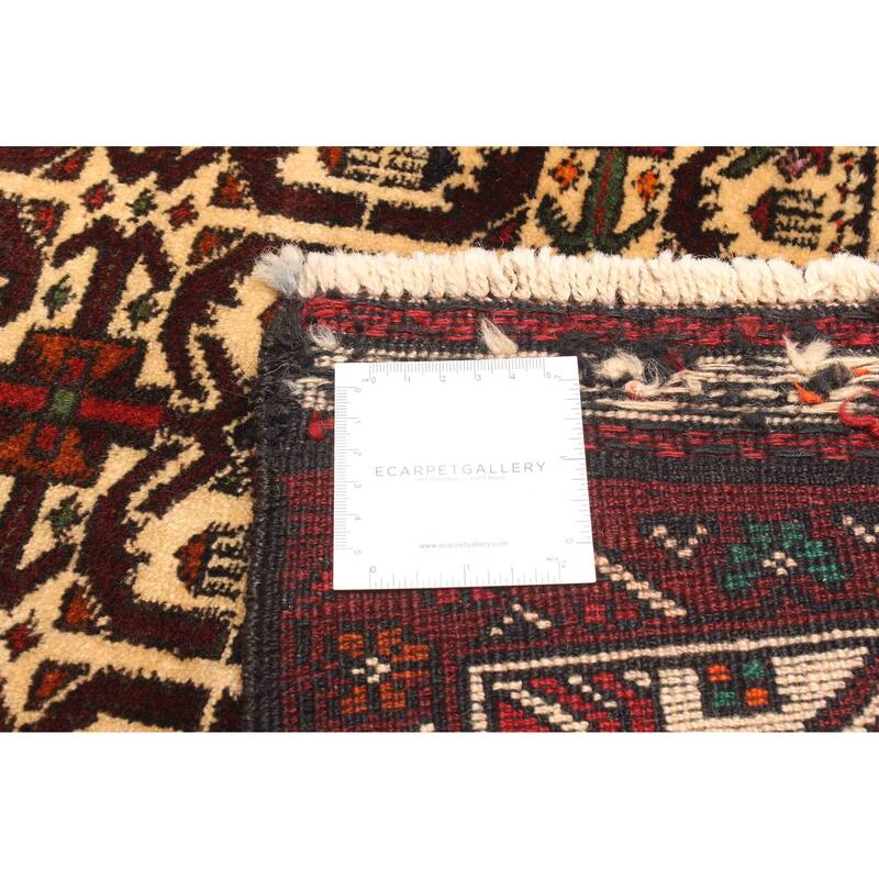 ECARPETGALLERY Hand-knotted Teimani Beige Wool Rug - 2'10 x 4'1