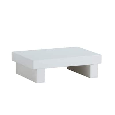 White Finish 23.25 in. W Nightstand with Sturdy Hardware and Ample Storage