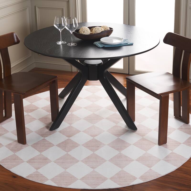 SAFAVIEH Santa Clara Manervia Modern & Contemporary Rug - 6' Round - Ivory/Beige