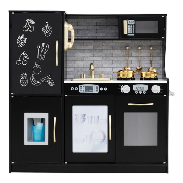 Toddler Pretend Play Kitchen for Boys and Girls 3-6 Years Old - On