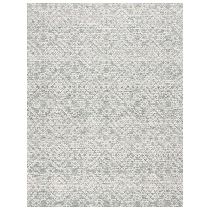 SAFAVIEH Handmade Ebony Anniek Modern Wool Rug - 8' x 10' - Ivory/Grey