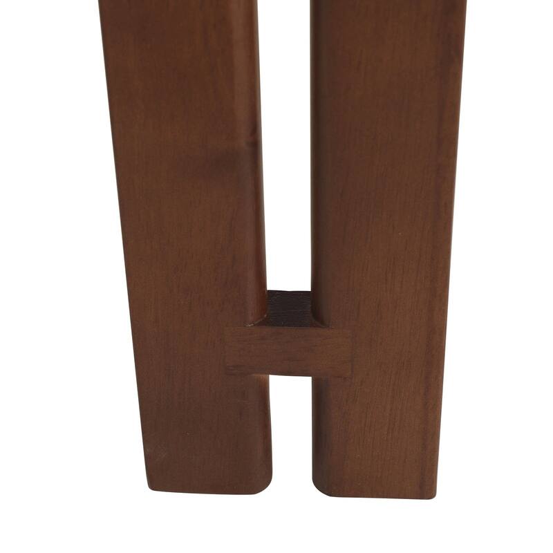 Velo Solid Wood Dining Chair Open Back Modern Accent Side Armchair