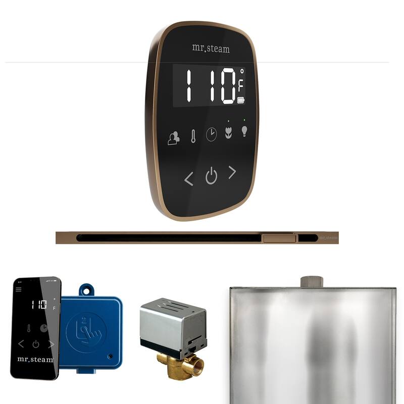 Mr Steam BFL Butler Flex Linear Package Steam Shower Control Package - Black / Nouveau Bronze