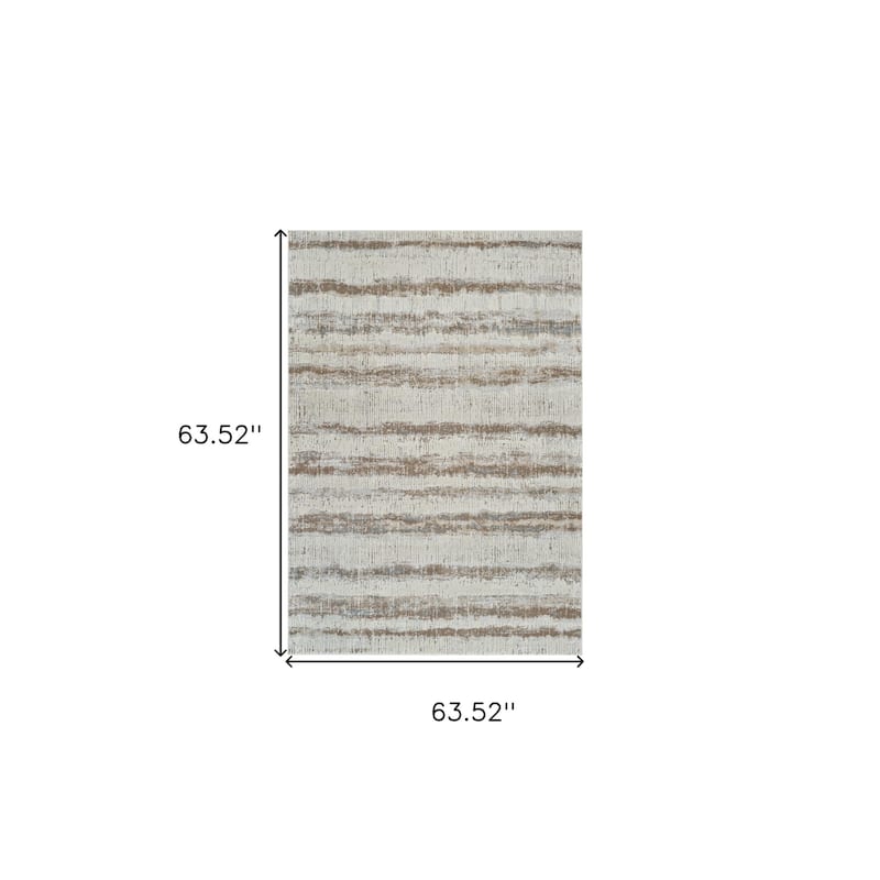 Bilar Abstract Modern Non Skid Stain Resistant Woven Durable Area Rug By HomeRoots