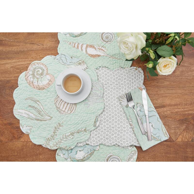 Breezy Shores Cotton Reversible Napkin Set of 6 - Set of 6