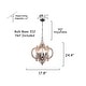 preview thumbnail 14 of 15, Oaks Aura 6-Light Rustic Wood Chandelier Farmhouse Shabby Chic Chandeliers for Dining Room Wood Pendant Light