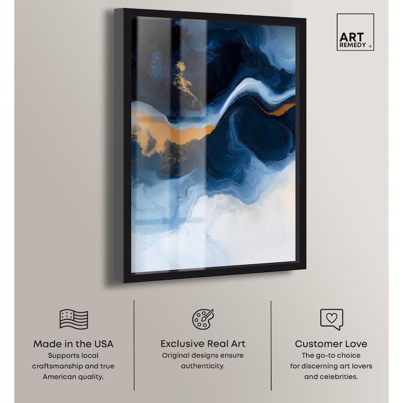 Blue Deep I Shadowbox by Art Remedy