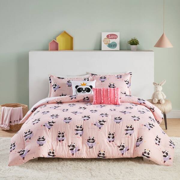 Taylor Olive Daisy Pink Cotton Reversible Comforter Set On Sale Overstock 29477889 Full Queen