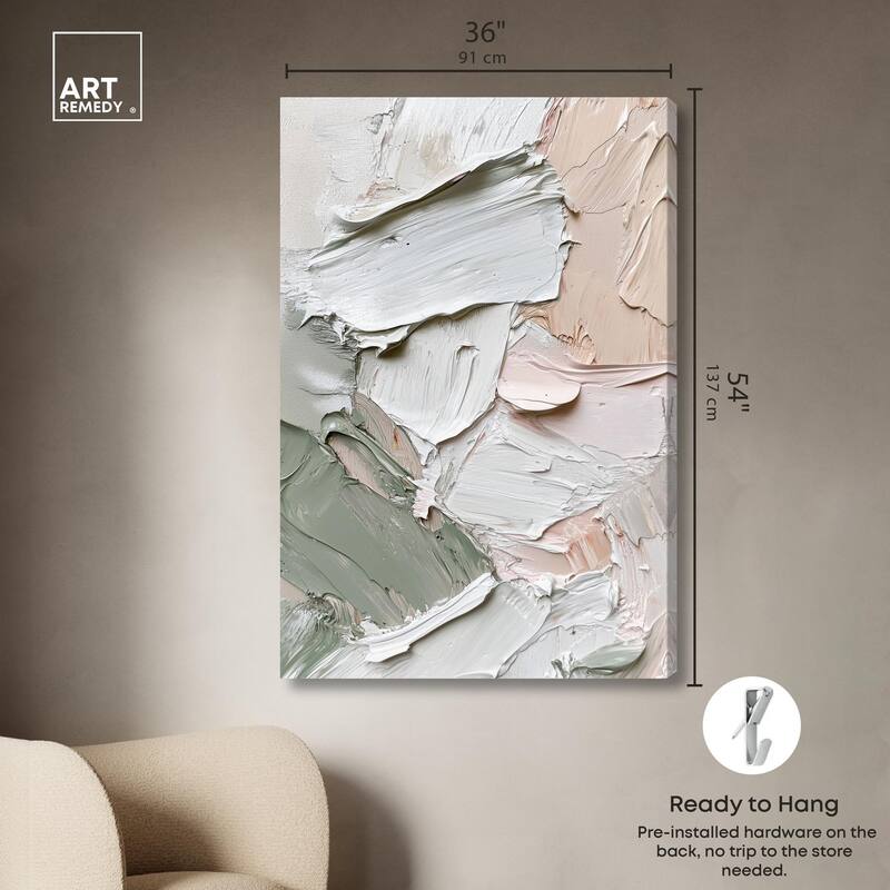 Creamy Contours I Canvas by Art Remedy, Gallery Wrapped