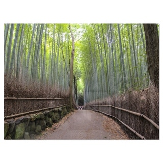Arashiyama Bamboo Path Japan - Forest Glossy Metal Wall Art - Bed Bath ...
