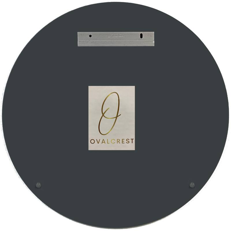 Wells Round Frameless Beveled Mirror