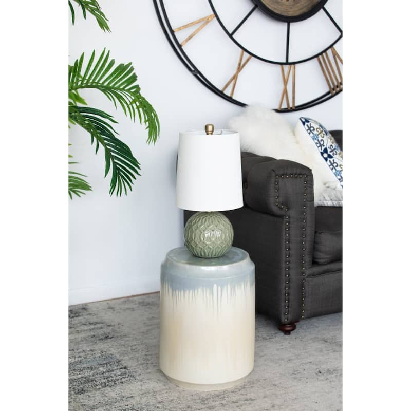 Round Florence Ceramic Garden Stool - 18"