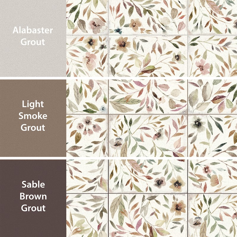 Merola Tile Mayolica Garden 5-7/8" x 5-7/8" Ceramic Wall Tile