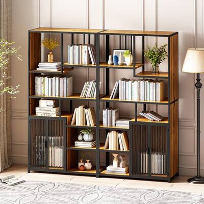 Multipurpose Bookshelf Storage Rack, with Enclosed Storage Cabinet(Combined Type)