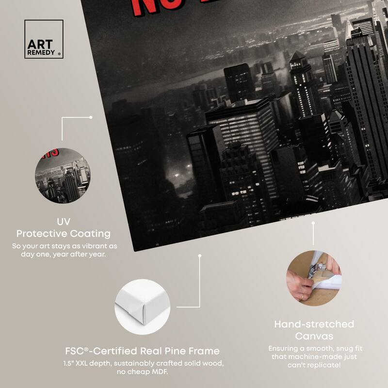 No Limits City Canvas by Art Remedy, Gallery Wrapped