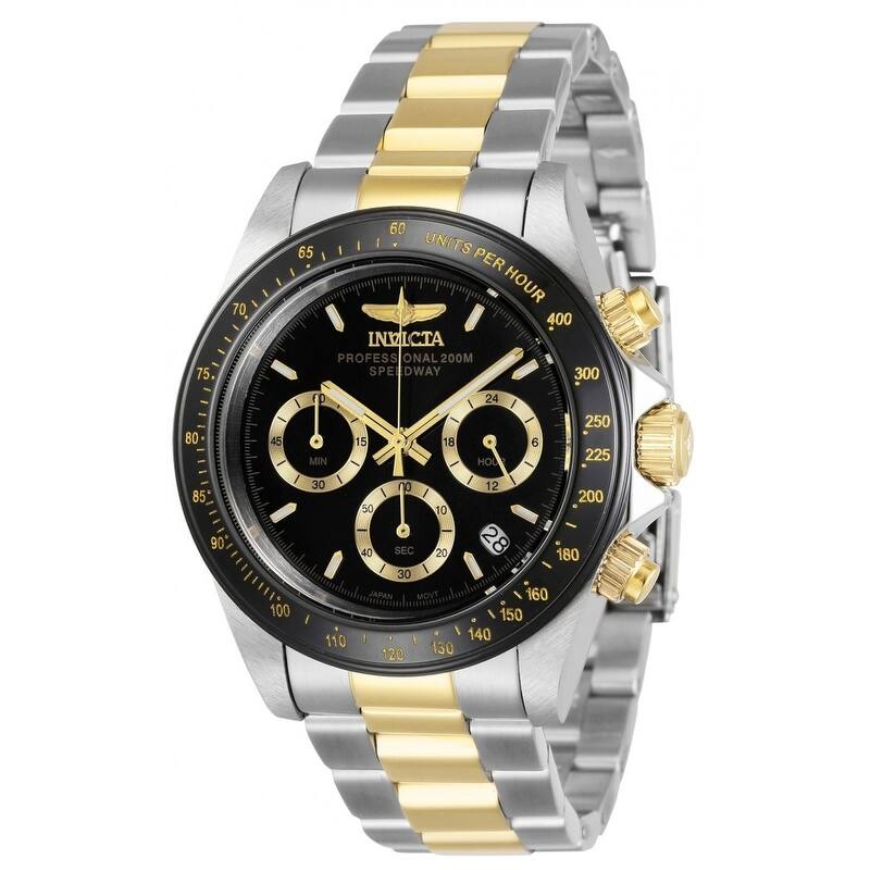 Invicta Men's 36743 Speedway Quartz Chronograph Black Dial Watch