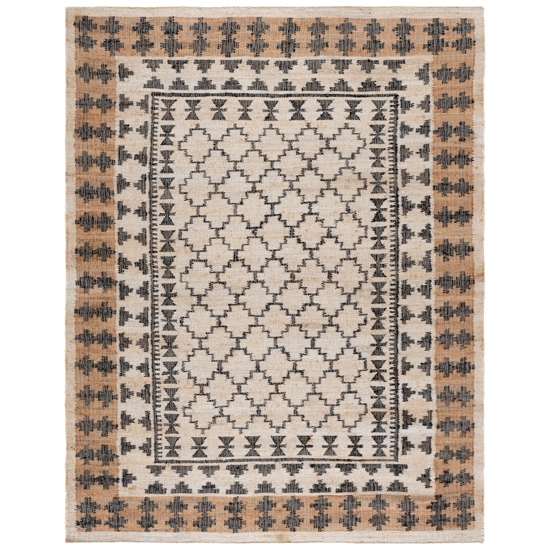 SAFAVIEH Flatweave Kilim Giacobba Jute Rug - 8' x 10' - Ivory/Grey