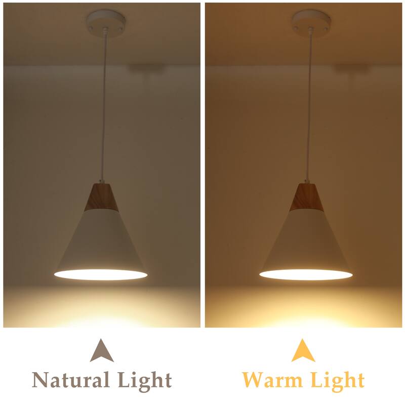 1-Light Industrial Pendant Light with Conical Shade for Kitchen Island