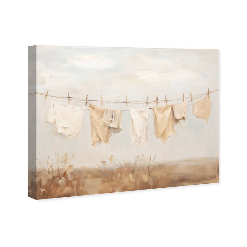 Wynwood Studio Canvas Nature and Landscape Just Sun Drying Brown and Tan Rustic Wall Art Canvas Print