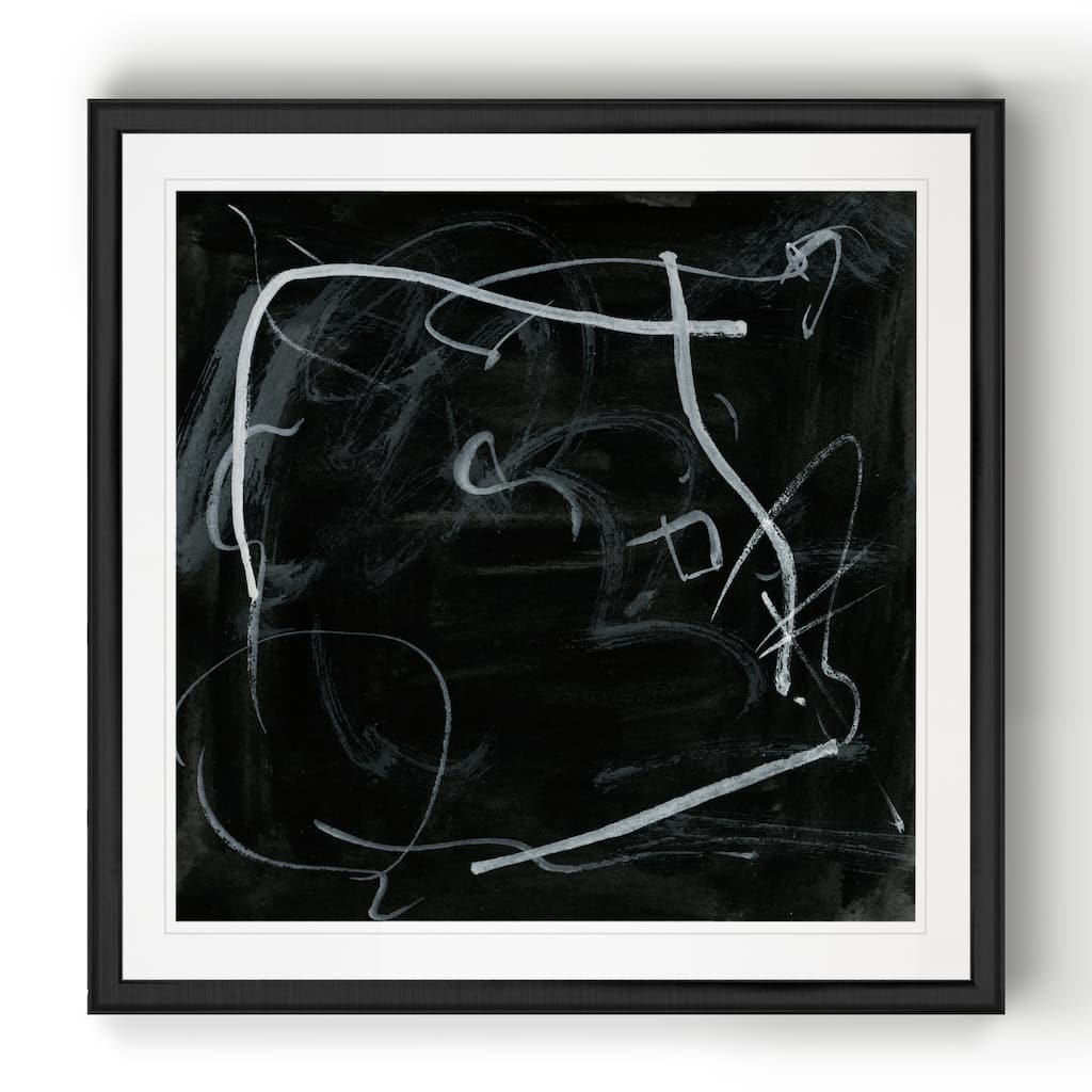 Erase I -Black Framed Print