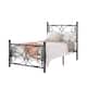 VECELO Metal Bed Frame with High Headboard and Footboard, Platform Beds with Heavy Duty Mattress Foundation