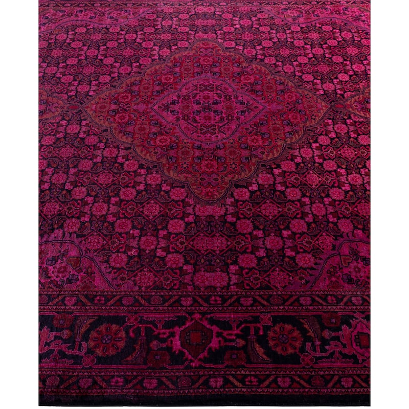 Overdyed One-of-a-Kind Hand-Knotted Area Rug - Purple - 4' 10" x 6' 4"