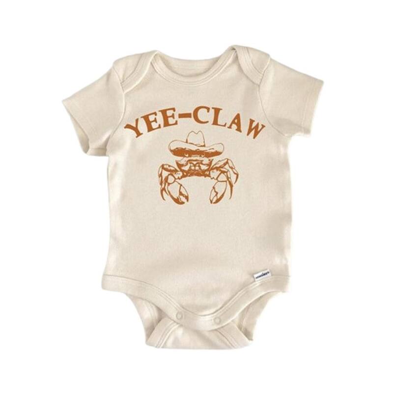 Crab Summer Beach - Baby Boy Girl Clothes Infant Bodysuit Funny Cute - Pink - 0-3M