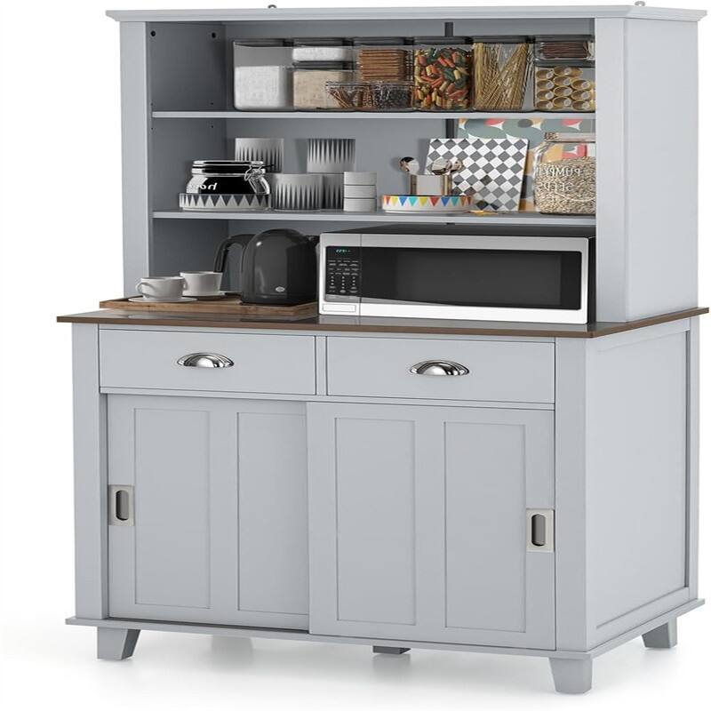 Kitchen Pantry Storage Cabinet - 19"D x 30"W x 67"H