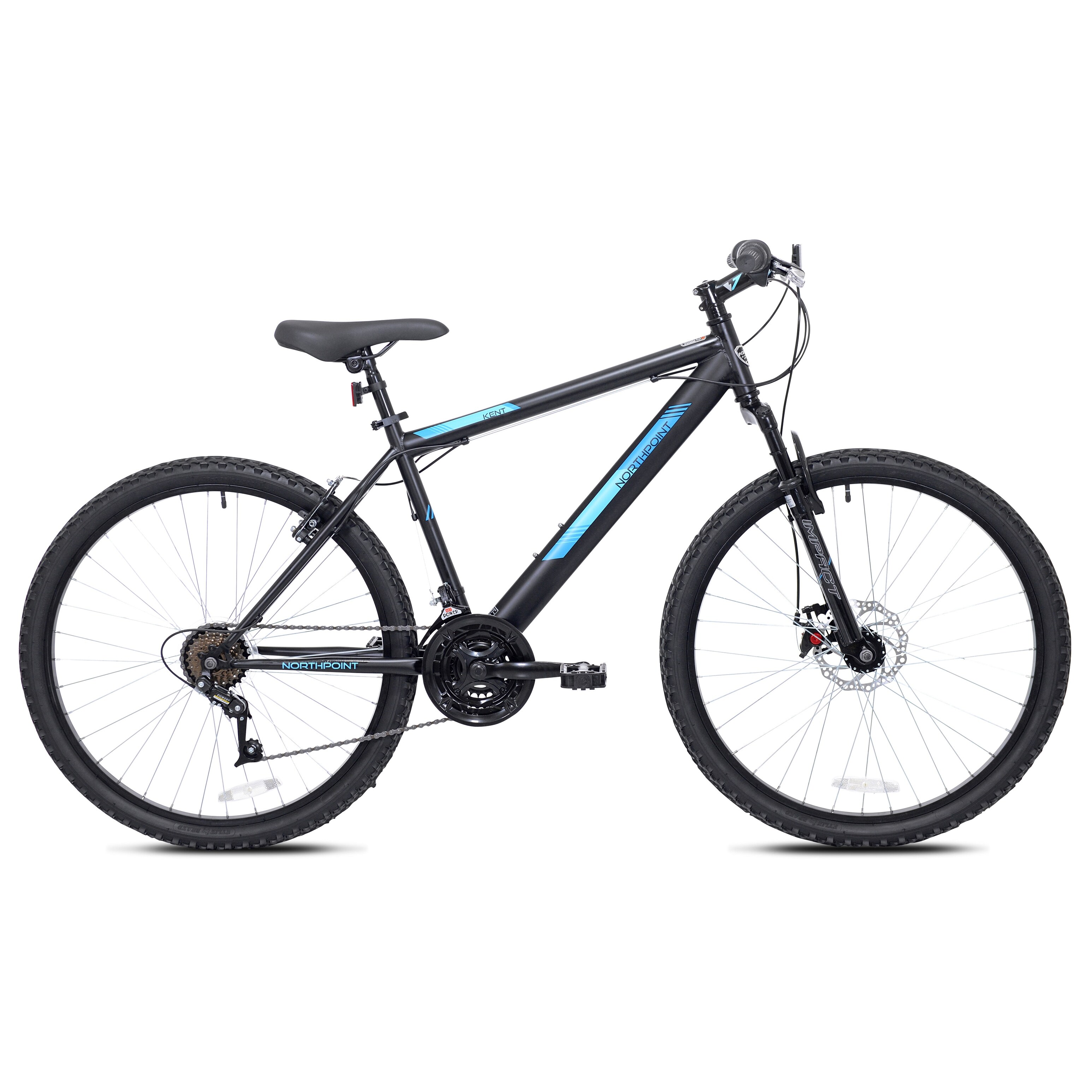 26 In. Northpoint Men's Mountain Bike, Black and Blue - Bed Bath