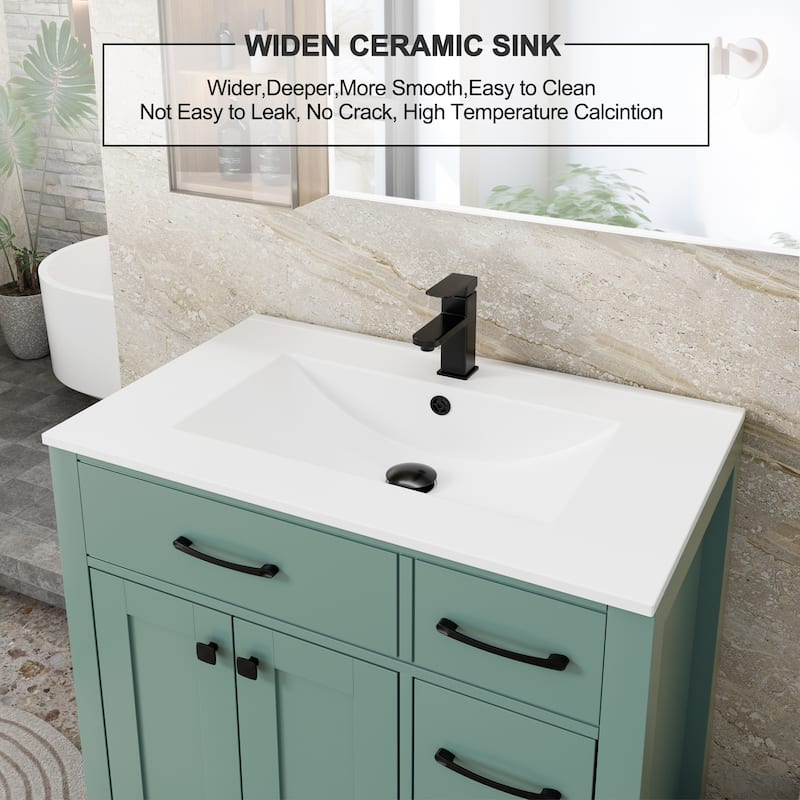 Sink Bathroom Vanity with Counter top Set