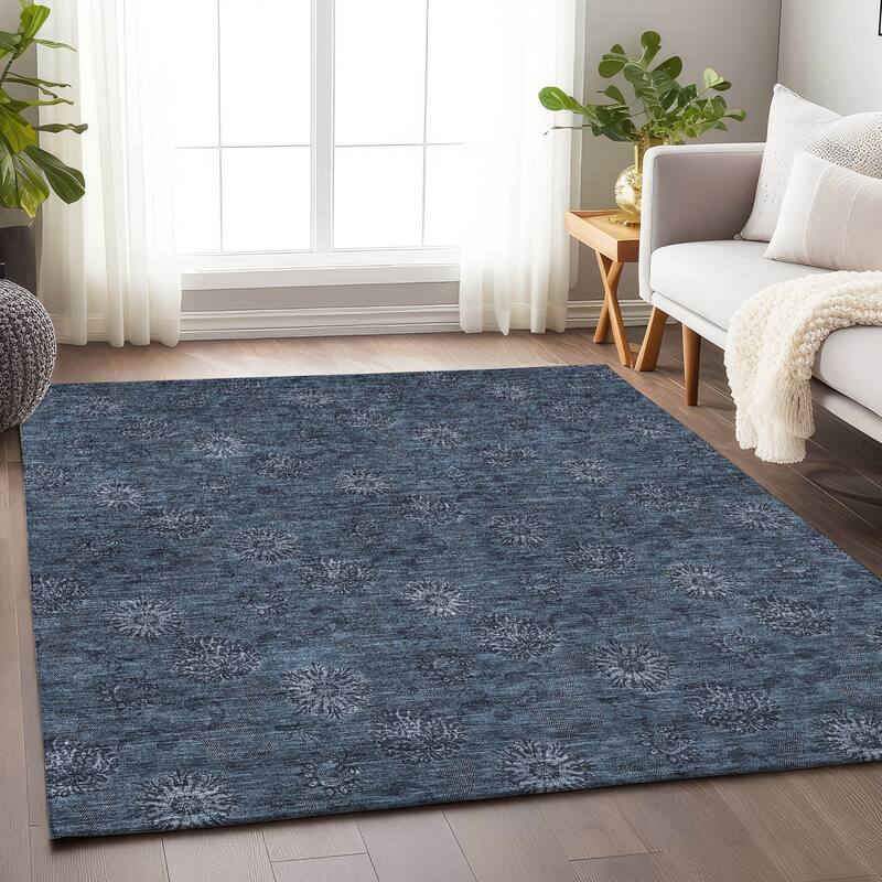 Premium Washable Super Soft Floral Imprint Mayfield Rug