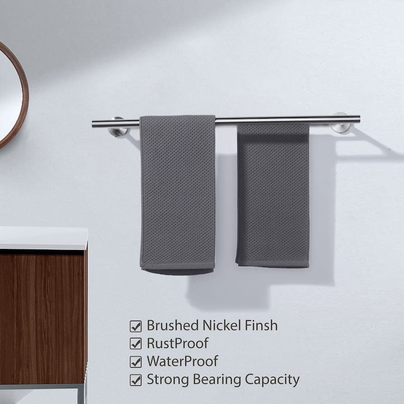 WOWOW Wall Mounted Stainless Steel Double Towel Bar