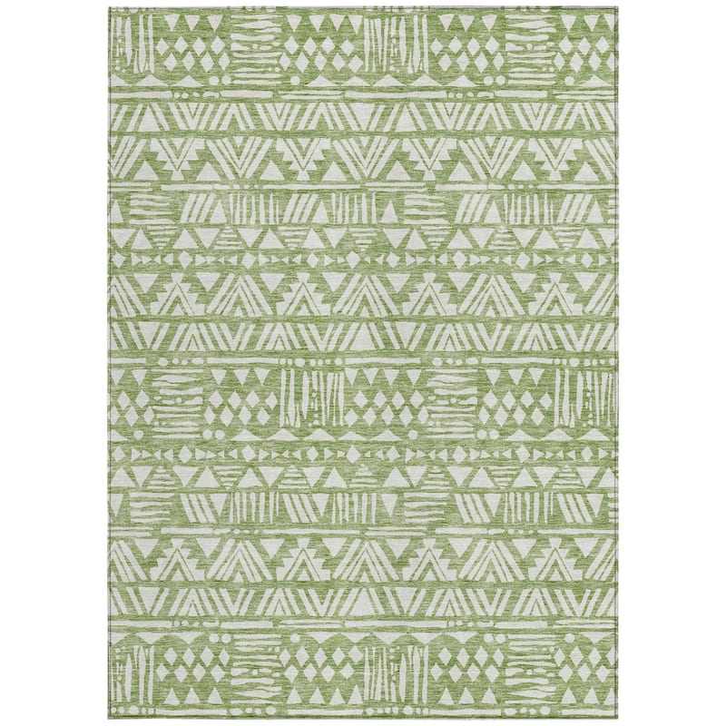 HomeRoots Southwestern Transitional Rectangle Outdoor Rug