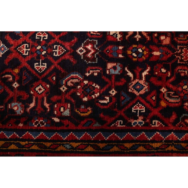 ECARPETGALLERY Hand-knotted Andelz Navy Wool Rug - 3'11 x 10'8