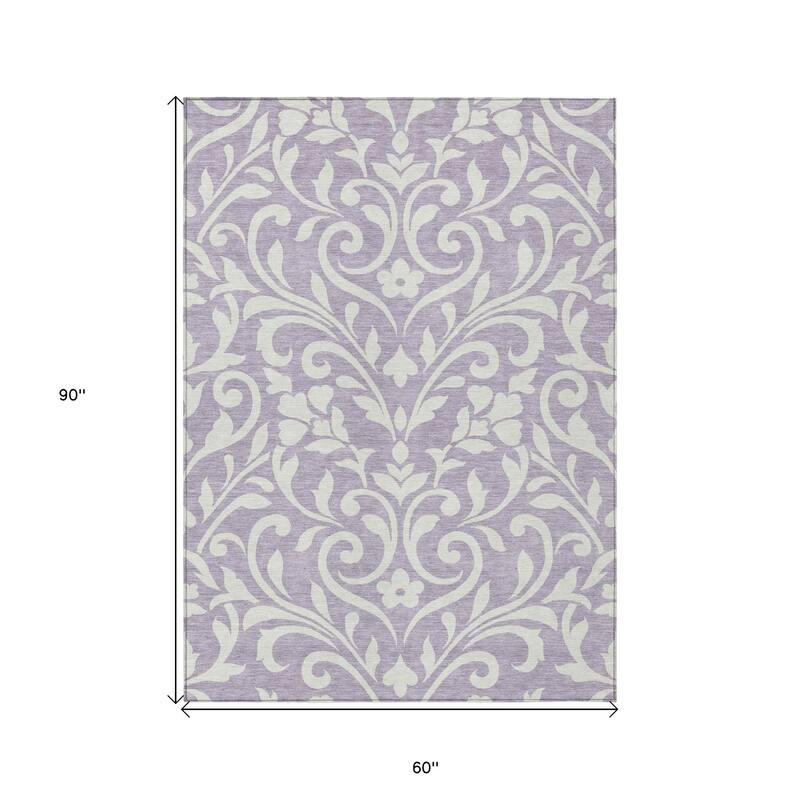 HomeRoots Floral Transitional Rectangle Outdoor Rug