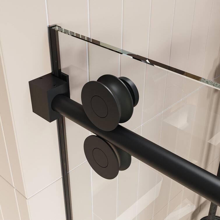 DeerValley Concord 56" - 60" W x 76" H Single Sliding Frameless Shower Door