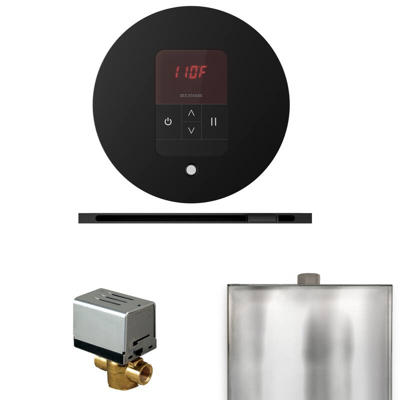 Mr Steam BBRL Basic Butler Linear Package Steam Shower Control Package - Matte Black