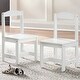 preview thumbnail 9 of 13, Simple Living White 3-piece Hayden Kids Table/Chair Set