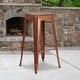 preview thumbnail 4 of 7, 30" High Backless Barstool with Square Wood Seat