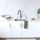 preview thumbnail 14 of 42, STYLISH 25 inch Single Bowl Dual Mount Composite Granite Utility Sink