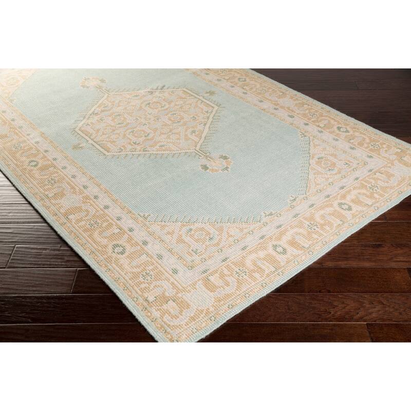 Hand-knotted Alford Boho Medallion Wool Area Rug