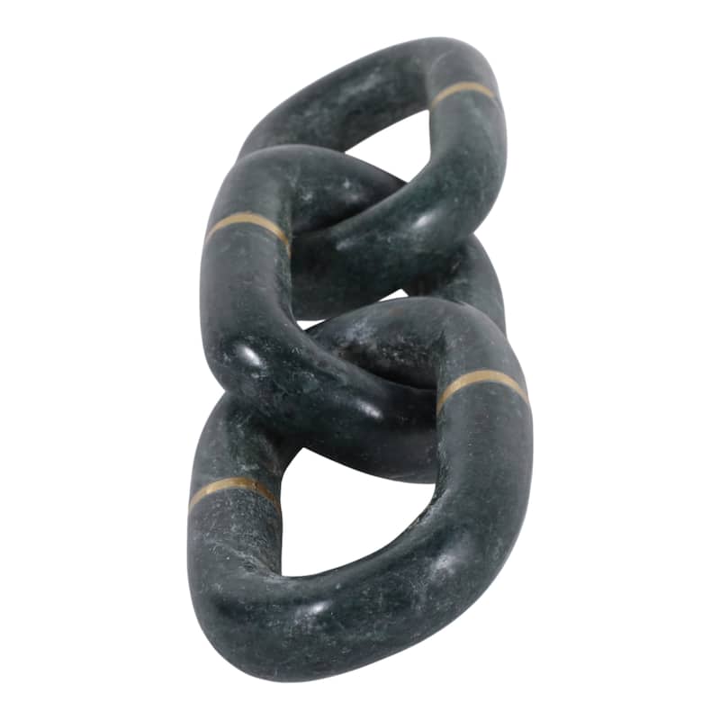 Modern Marble Chain Link Decorative Object