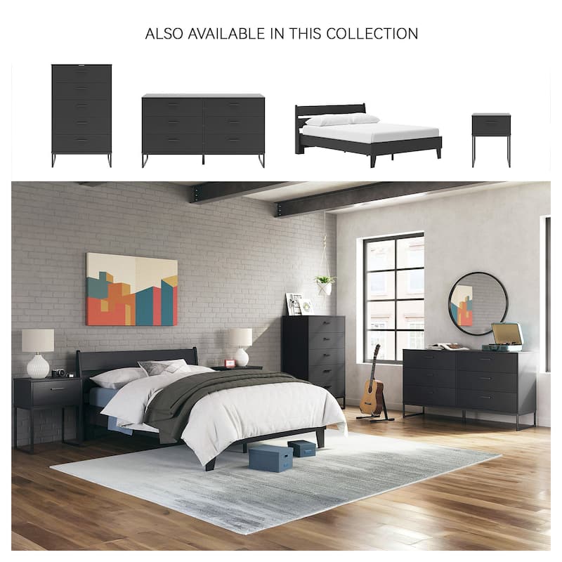 Signature Design by Ashley Socalle Black Dresser