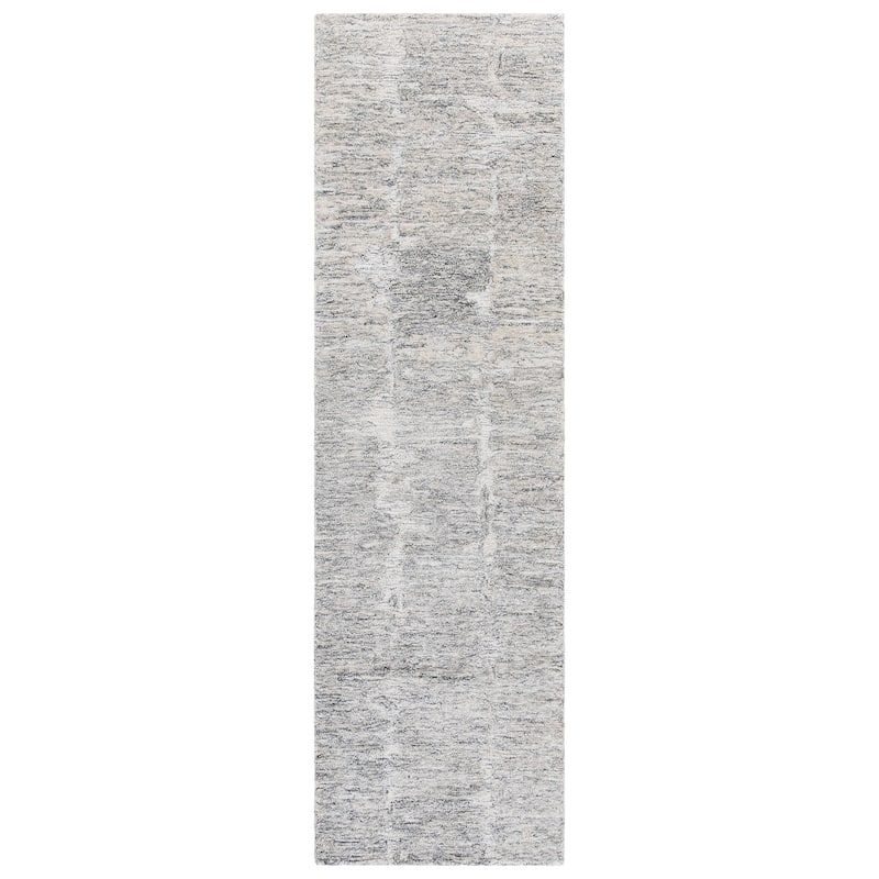 SAFAVIEH Handmade Pine Edny Wool Rug - Grey - 2'3" x 8' Runner
